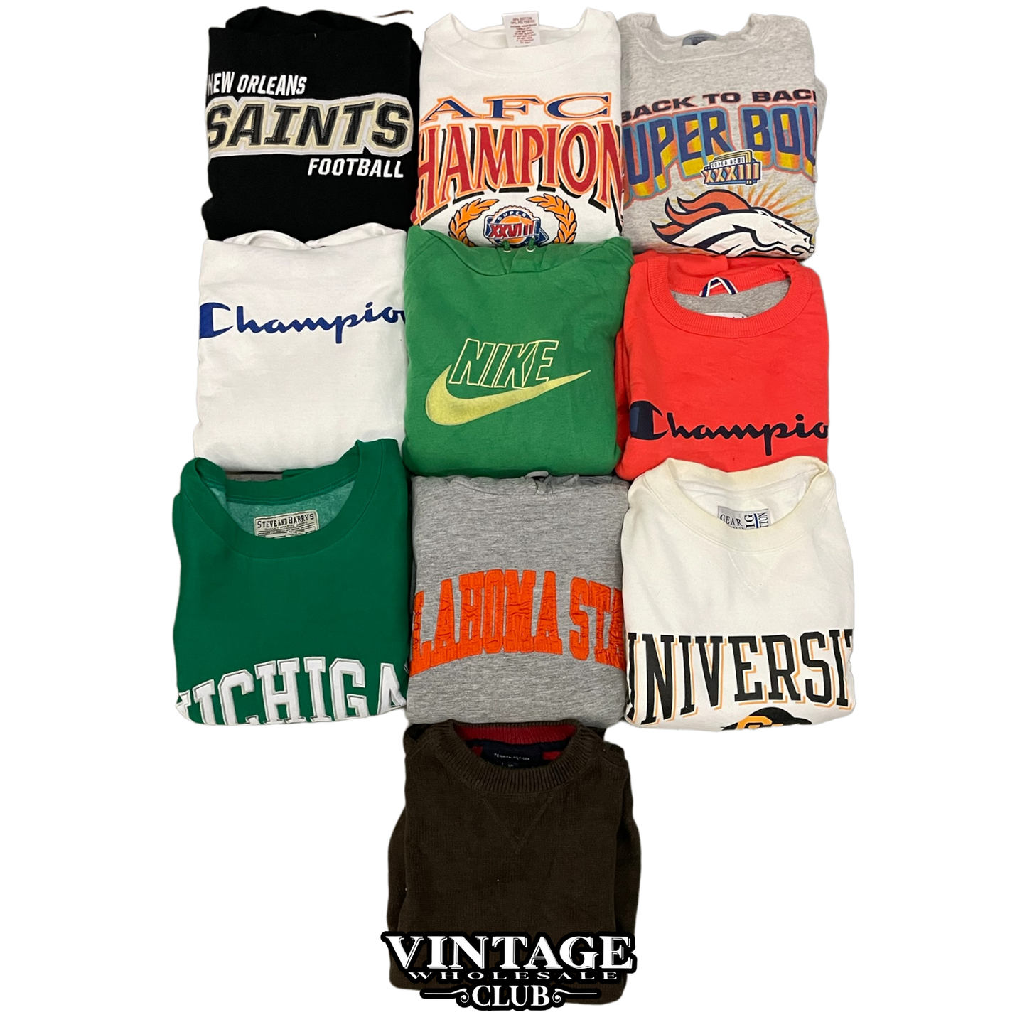 Wholesale vintage sweatshirts discount box