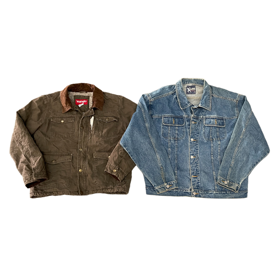 Load image into Gallery viewer, Levi&amp;#39;s, Lee, &amp;amp; Wrangler Jackets Intro Pack
